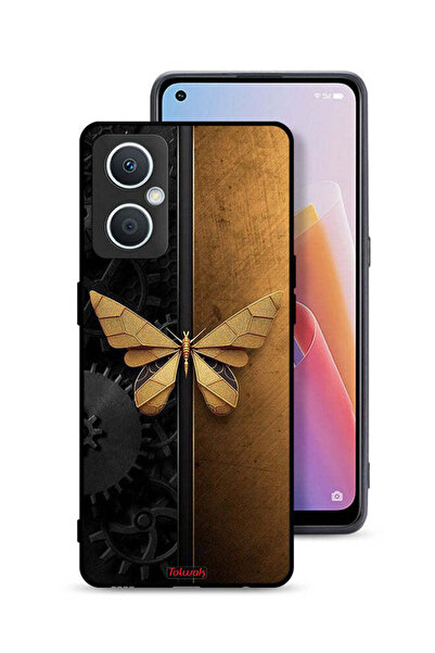 Tolwak غطاء حماية لهاتف Oppo A96 5G (الصين) بتصميم فراشة فولاذية