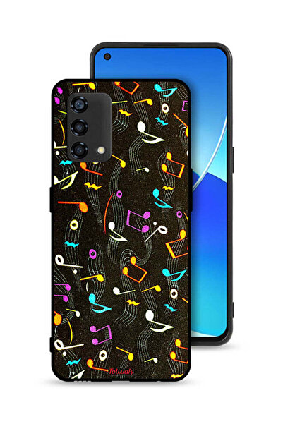 Tolwak غطاء حماية لهاتف Oppo Reno6 Lite بنمط قماش موسيقي