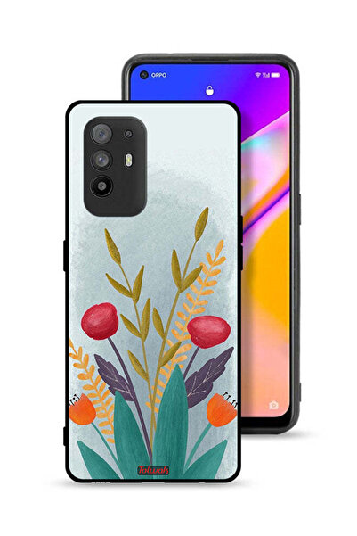 Tolwak غطاء حماية لهاتف Oppo A95 5G برسومات نباتية
