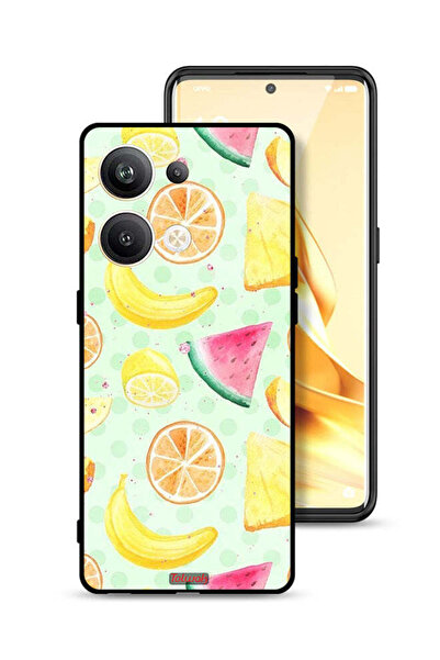 Tolwak غطاء حماية لهاتف Oppo Reno9 Pro Plus 5G برسومات فنية بألوان مائية وفواكه