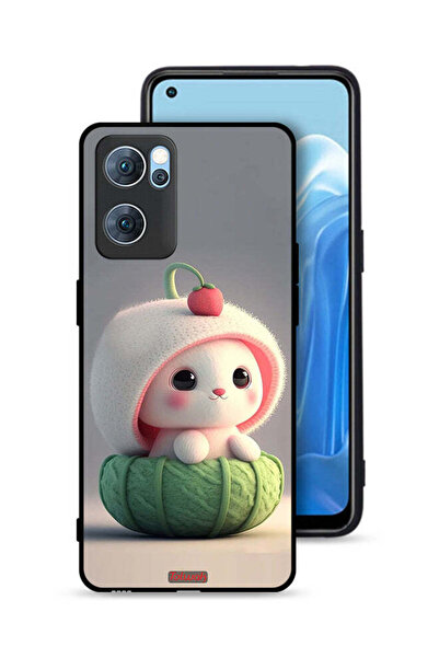 Tolwak غطاء حماية لهاتف Oppo Reno7 5G على شكل أرنب صغير لطيف