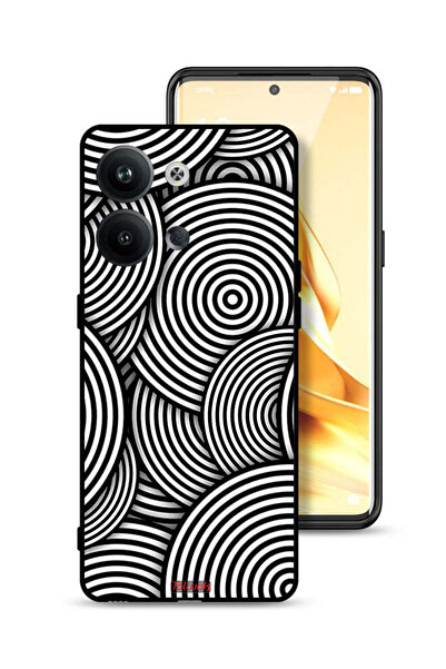 Tolwak غطاء حماية لهاتف Oppo Reno9 Pro 5G بنمط دوائر وهمية