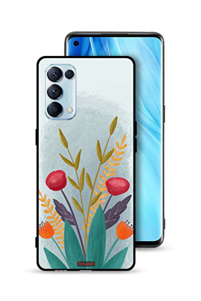 Tolwak غطاء حماية لهاتف Oppo Reno5 Pro 5G برسومات نباتية