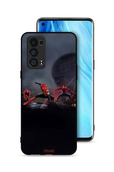Tolwak Oppo Reno6 Pro Plus 5G Protective Case Cover Three Spiders