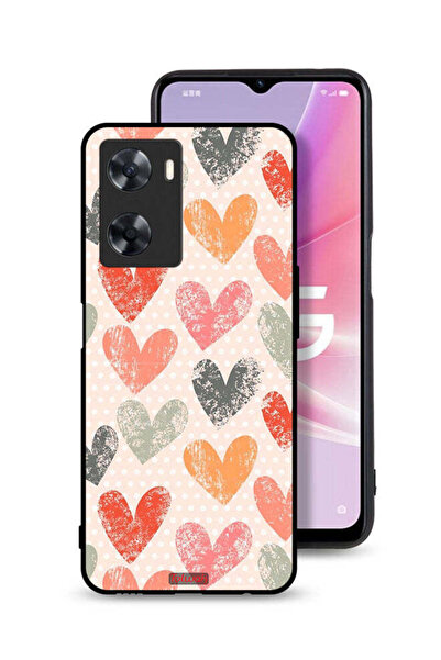 Tolwak غطاء حماية لهاتف Oppo A77s برسومات قلوب