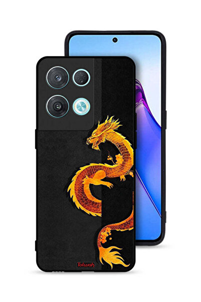 Tolwak Oppo Reno8 Pro 5G Protective Case Cover Dragon Art