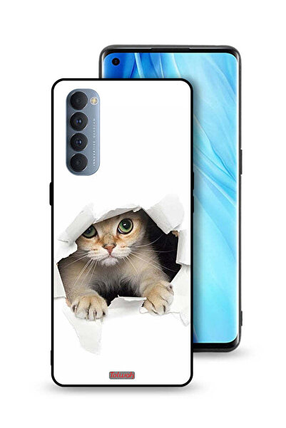 Tolwak غطاء حماية لهاتف Oppo Reno4 Pro 4G بتصميم قطة