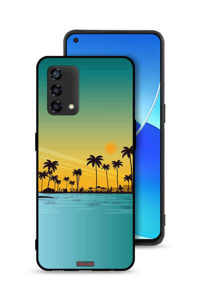 Tolwak غطاء حماية لهاتف Oppo Reno6 Lite، منظر طبيعي، فن تجريدي