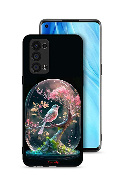 Tolwak غطاء حماية لهاتف Oppo Reno6 Pro Plus 5G بتصميم Bird In Jarr