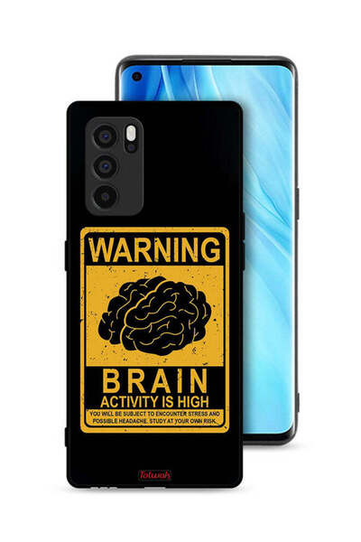 Tolwak جراب حماية لهاتف Oppo Reno6 Pro 5G تحذير من ارتفاع نشاط الدماغ