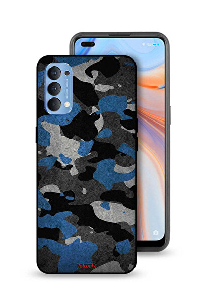 Tolwak غطاء حماية لهاتف Oppo Reno4 4G بنمط مموه