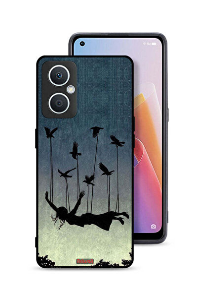 Tolwak جراب حماية لهاتف Oppo A96 5G (الصين) طيور تحمل فتاة ساقطة