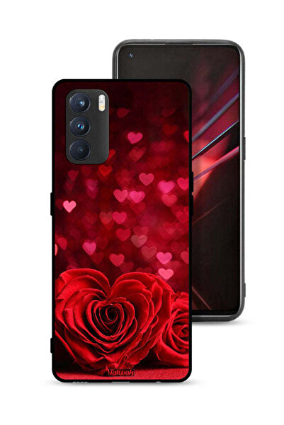 Tolwak غطاء حماية Oppo K9 Pro بتصميم زهور على شكل قلب وفن تجريدي