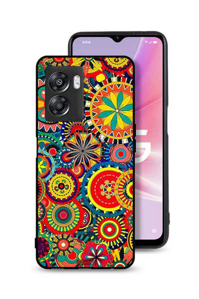 Tolwak غطاء حماية لهاتف OnePlus Nord N300 بنمط ماندالا ملون