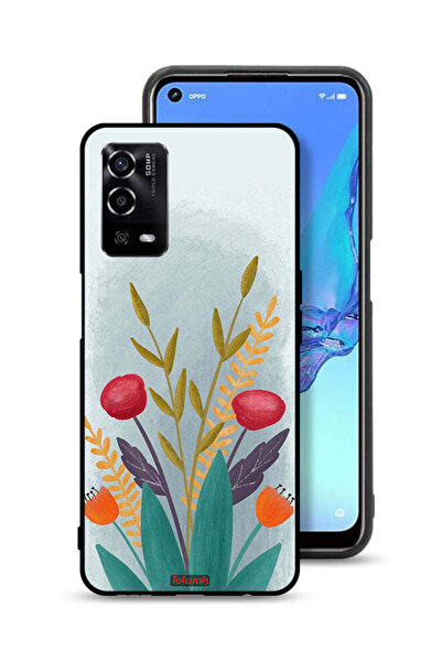 Tolwak غطاء حماية لهاتف Oppo A55 4G برسومات نباتية