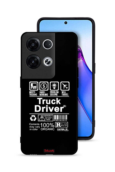 Tolwak غطاء حماية لهاتف Oppo Reno8 Pro Plus 5G، ملصق سائق شاحنة