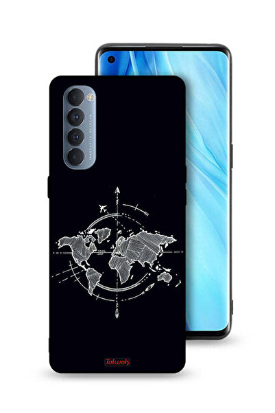 Tolwak غطاء حماية لهاتف Oppo Reno4 Pro 4G برسومات البوصلة