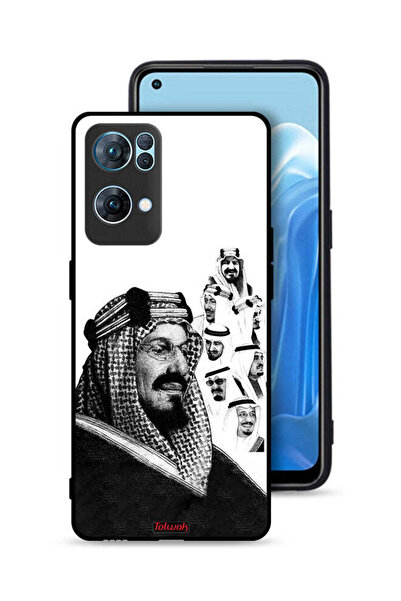 Tolwak غطاء حماية لهاتف Oppo Reno7 Pro 5G، ملصق فني أبيض وأسود لملوك المملكة ...