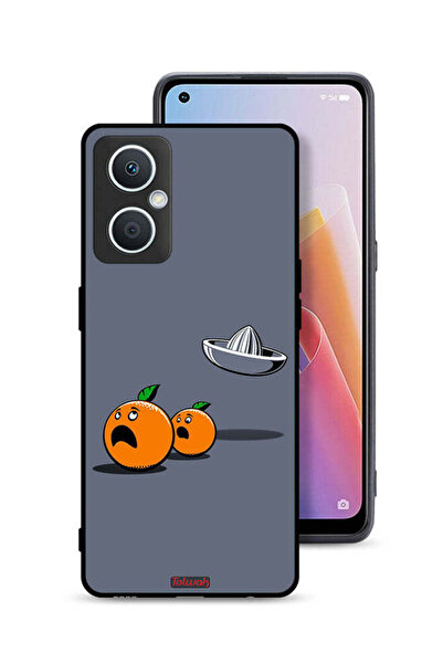 Tolwak جراب حماية لهاتف Oppo A96 5G (الصين) بتصميم فني رقمي بسيط وفكاهي