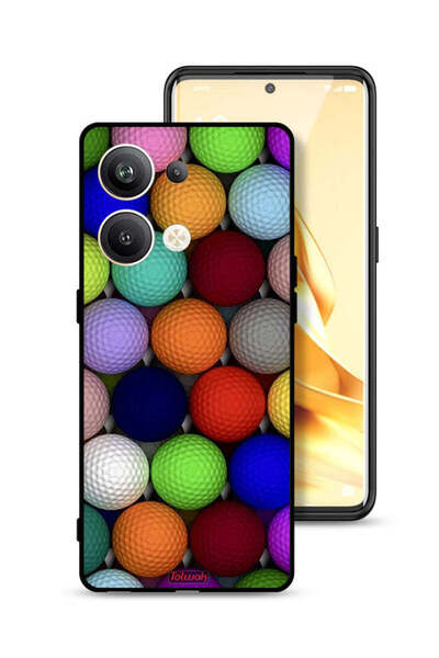 Tolwak غطاء حماية لهاتف Oppo Reno9 Pro Plus 5G بتصميم كرات فنية تجريدية