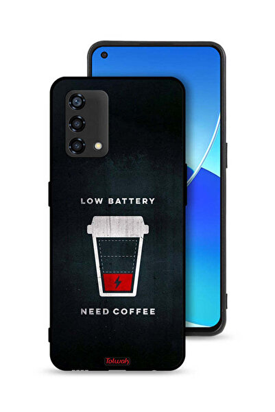 Tolwak غطاء حماية لهاتف Oppo A95 4G ​​- بطارية منخفضة - يحتاج إلى قهوة