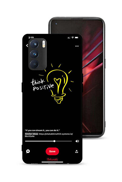 Tolwak غطاء حماية لهاتف Oppo K9 Pro - فكر بإيجابية