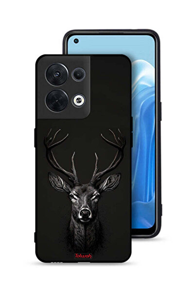 Tolwak غطاء حماية لهاتف Oppo Reno8 5G برسومات غزال رقمية