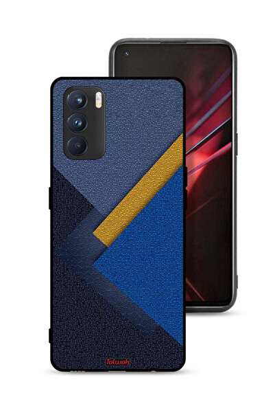 Tolwak غطاء حماية لهاتف Oppo K9 Pro بنقشة مثلثات جلدية