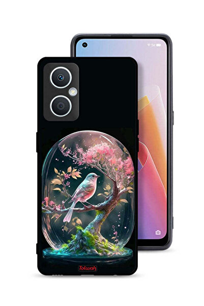 Tolwak غطاء حماية لهاتف Oppo A96 5G (الصين) بتصميم طائر في جرة