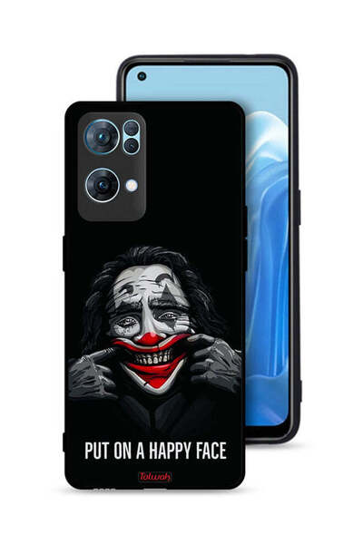 Tolwak غطاء حماية لهاتف Oppo Reno7 Pro 5G بوجه سعيد