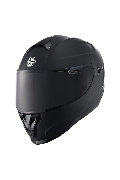 MOTOANL Motosiklet Double Vizörlü Full Face Kask Ce Motor Kaskı Mat Black Edi...