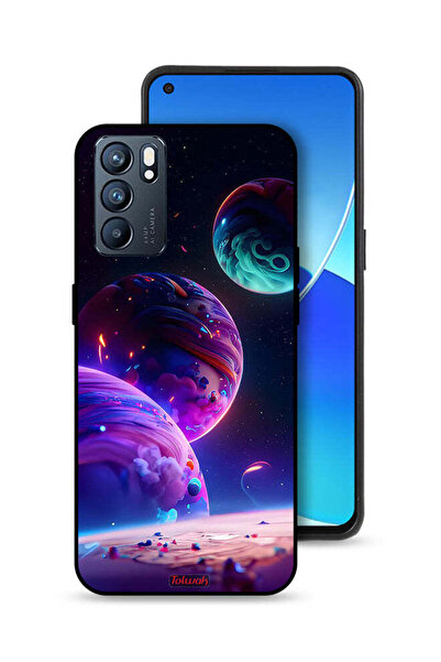 Tolwak غطاء حماية لهاتف Oppo Reno6 5G بنمط كوكبي
