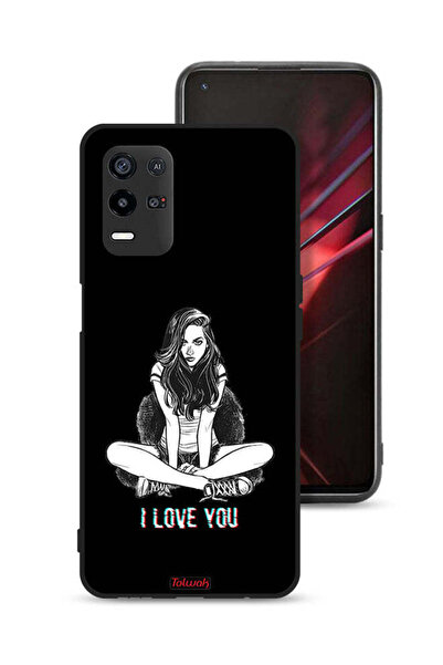 Tolwak غطاء حماية لهاتف Oppo K9x - رسم "أحبك"
