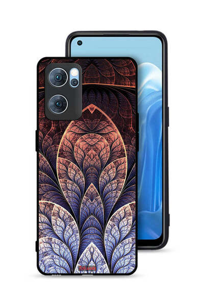 Tolwak غطاء حماية لهاتف Oppo Reno7 5G بتصميم زهور كسورية تجريدية