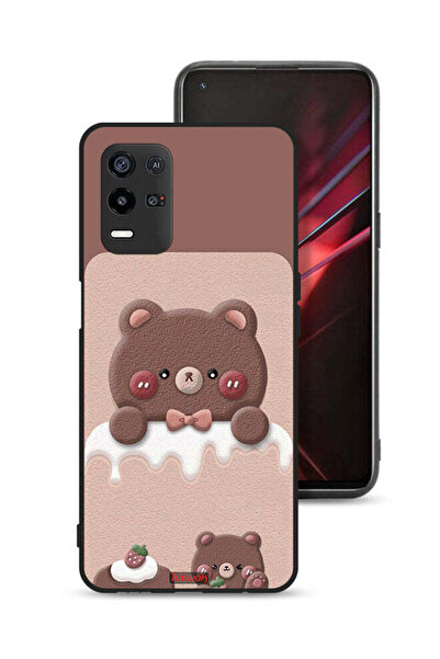 Tolwak غطاء حماية لهاتف Oppo K9x - دب الفراولة