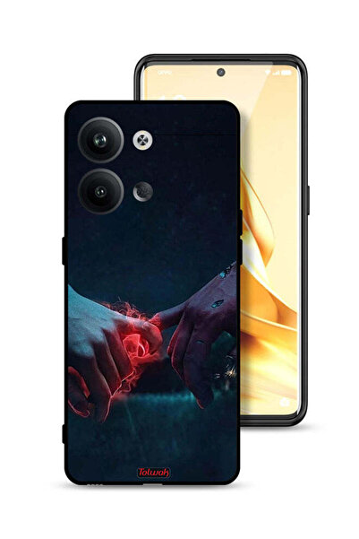 Tolwak غطاء حماية لهاتف Oppo Reno9 5G، تصميم "أيدي محترقة"