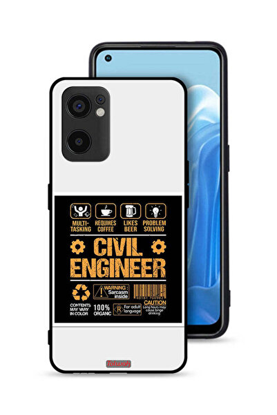 Tolwak غطاء حماية لهاتف Oppo Reno7 SE 5G - ملصق مهندس مدني