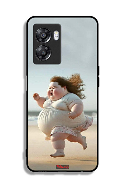 Tolwak OnePlus Nord N300 Protective Case Cover Fatty Baby Girl Running
