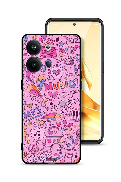 Tolwak غطاء حماية لهاتف Oppo Reno9 5G مع علامات موسيقية