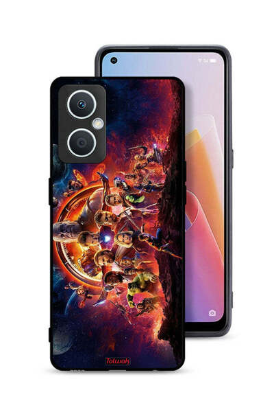 Tolwak غطاء حماية لهاتف Oppo A96 5G (الصين) بتصميم Avengers