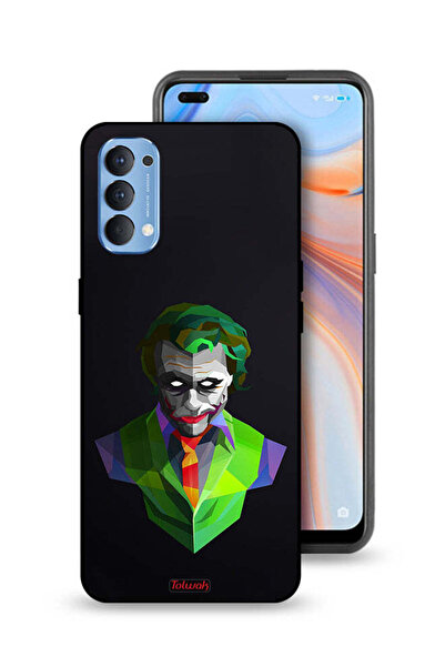 Tolwak غطاء حماية Oppo Reno4 4G بتصميم فن تجريدي للجوكر