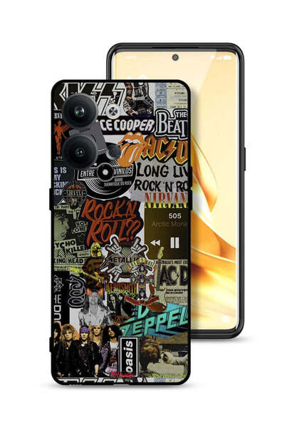 Tolwak غطاء حماية لهاتف Oppo Reno9 5G، تحيا موسيقى الروك أند رول