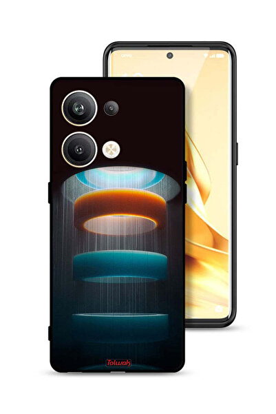 Tolwak غطاء حماية لهاتف Oppo Reno9 Pro Plus 5G بنمط حلقات فنية