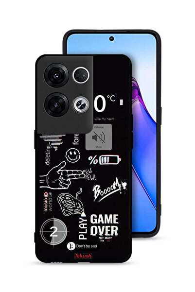 Tolwak غطاء حماية لهاتف Oppo Reno8 Pro Plus 5G - لعبة انتهت - Pew Pew