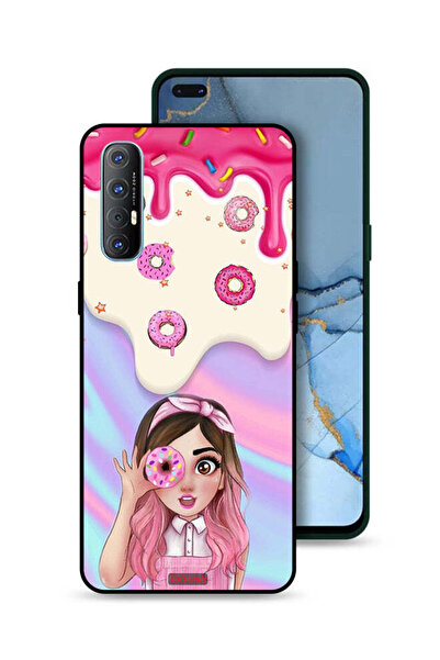 Tolwak غطاء حماية لهاتف Oppo Reno3 Pro 4G يحمل صورة دونات