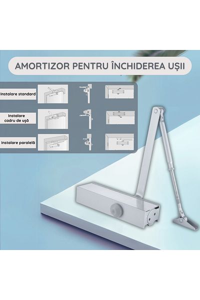 Konzmann Door Closer, Heavy Duty, Maximum Angle 180°, For Interior And Exterior