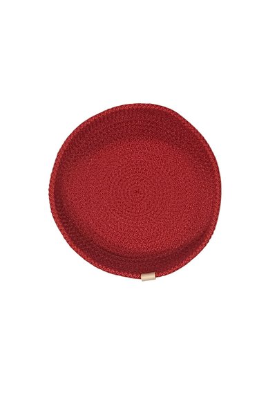 trendtrade Multi-Purpose Box with Lid Claret Red Color