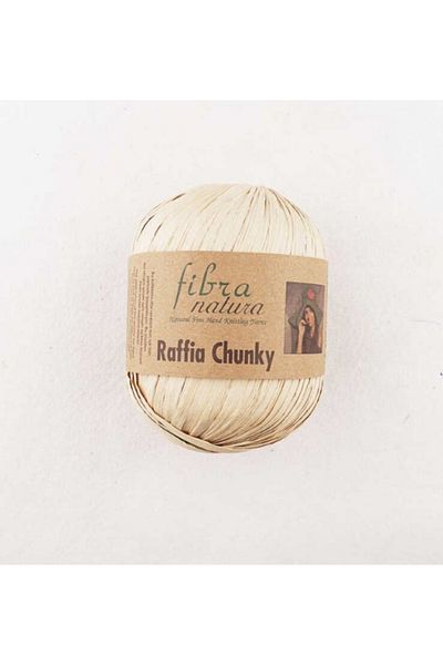 Fibra Natura Ράφια Chunky 100 γρ. 120 Mt Χρώμα 114-16 Ανοιχτό Μπεζ