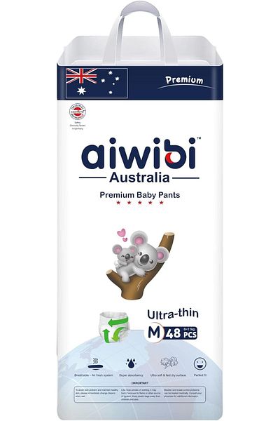 Aiwibi Ultra-Thin Premium Baby Pants Diaper, Super Soft and Ultra Thin, Anti-irritation Pants Royal