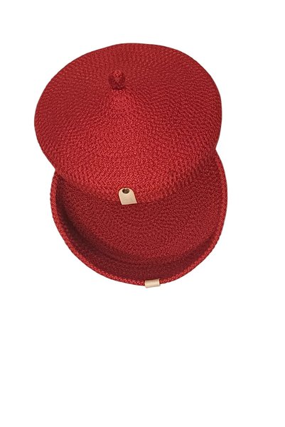 trendtrade Multi-Purpose Box with Lid Claret Red Color